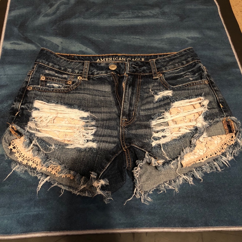American Eagle Laced Jean Short